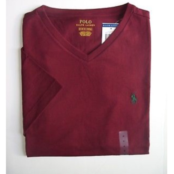 Polo Ralph Lauren Other - Men Burgundy Polo Ralph Lauren V Neck S M L XL XXL
